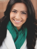 Natural makeup really brightens up Carly's face and dark, long hair. Carly-Hair and Makeup Model