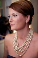 This Bride's features were enhanced with gorgeous makeup. Karlyn-Bride