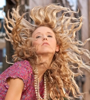 Waves are in action on Kelsey with this soft makeup. Kelsey-Hair and Makeup Model
